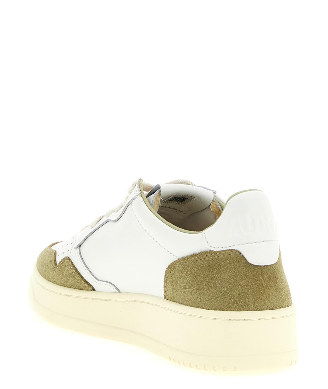 AUTRY Белые кожаные низкие кроссовки / кеды, фото 2