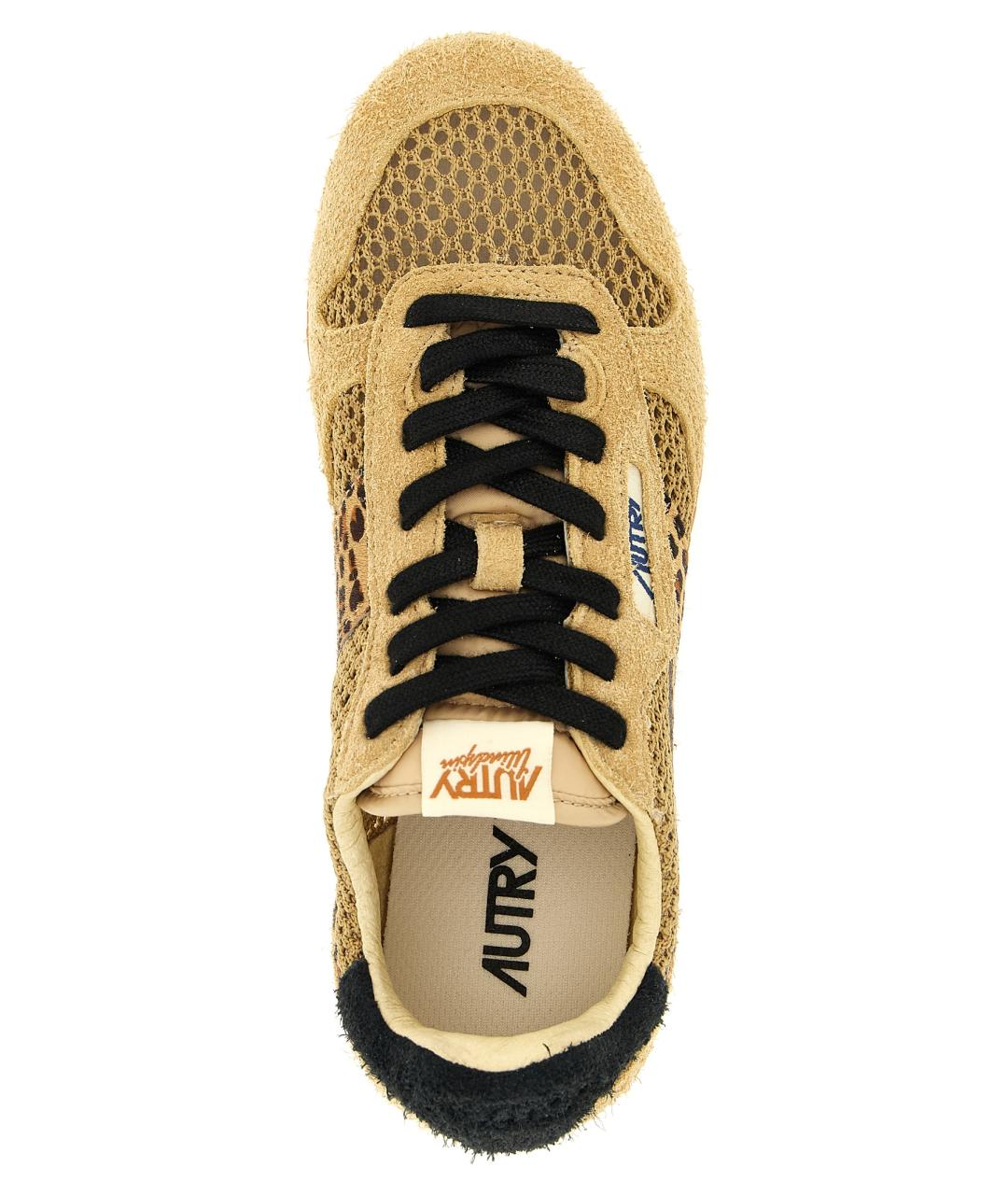 AUTRY Бежевые замшевые кроссовки, фото 4