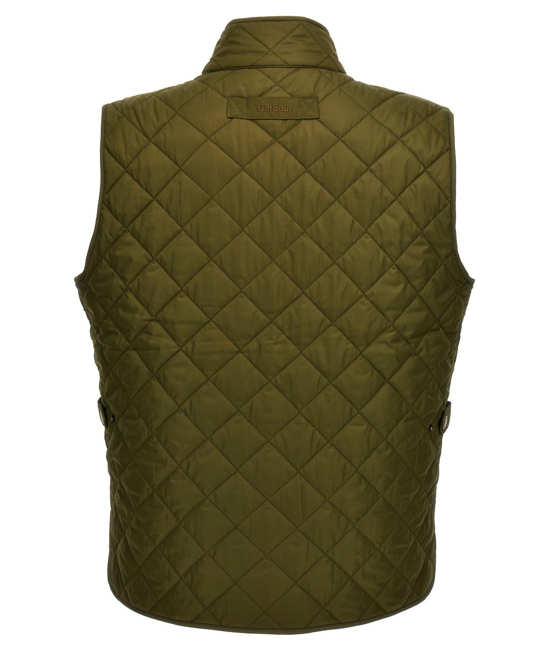 BARBOUR Зеленый полиамидовый жилет, фото 2
