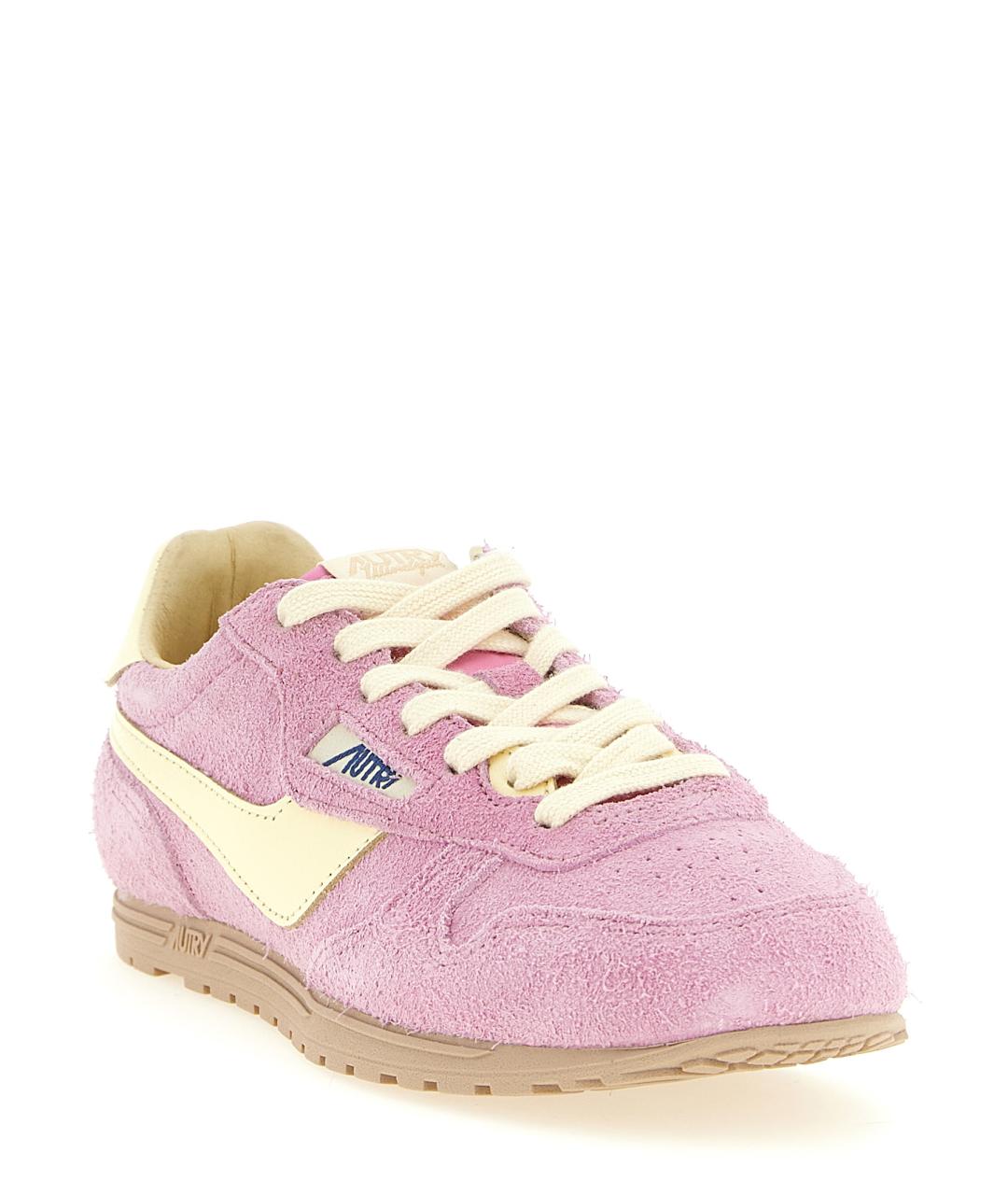 AUTRY Розовые кожаные кроссовки, фото 2