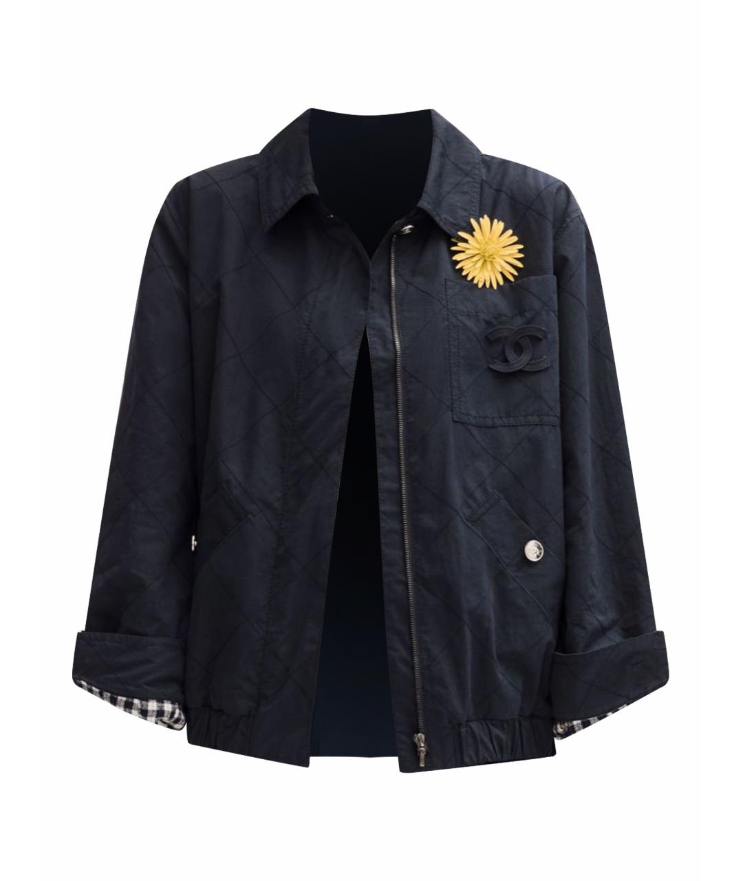 CHANEL Темно-синяя хлопковая куртка, фото 1