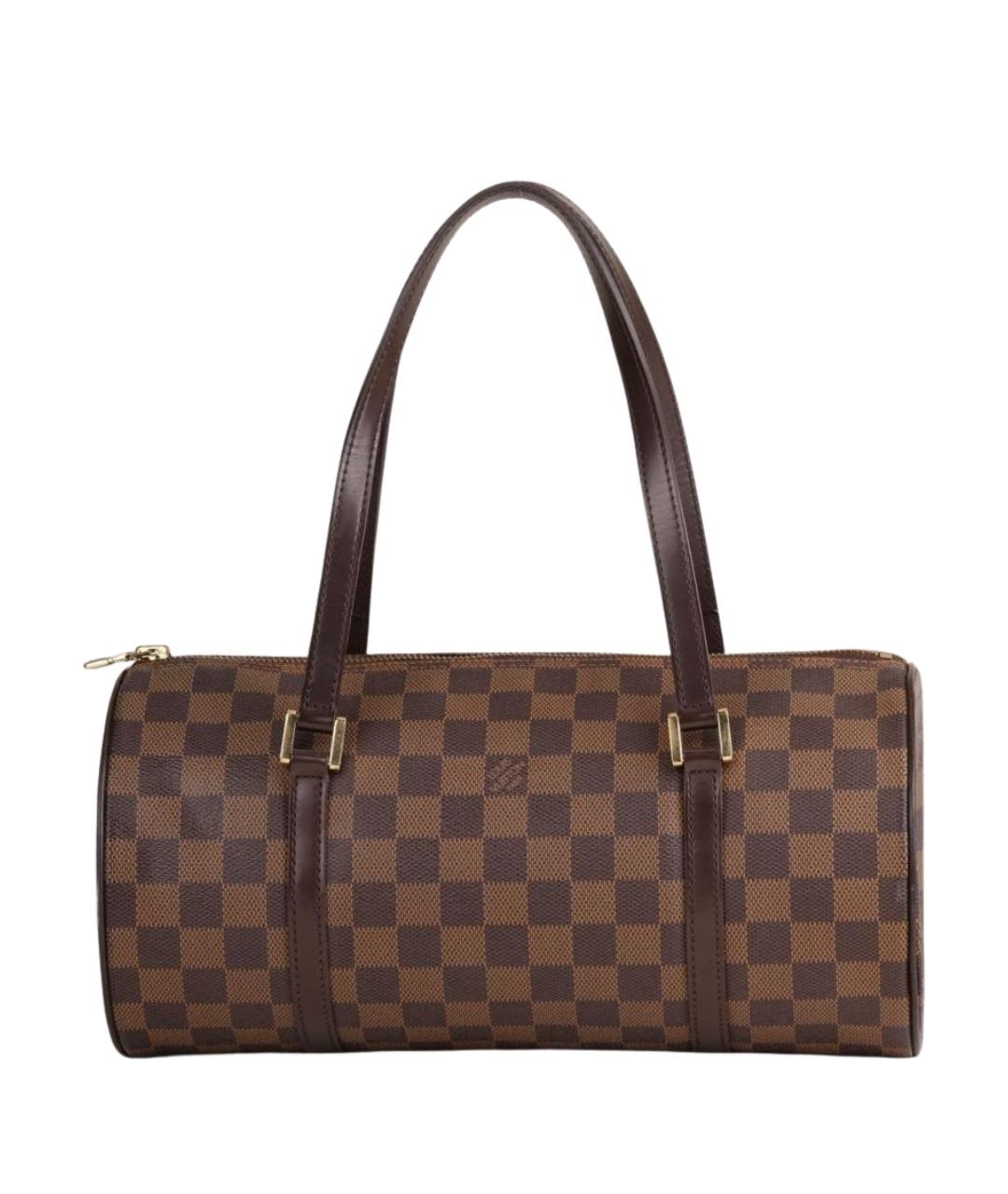 LOUIS VUITTON Коричневая кожаная сумка через плечо, фото 1