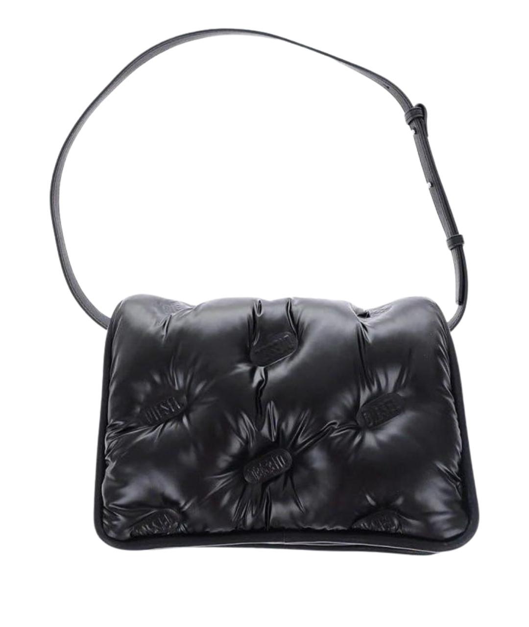 DIESEL Черная сумка через плечо из искусственной кожи, фото 1