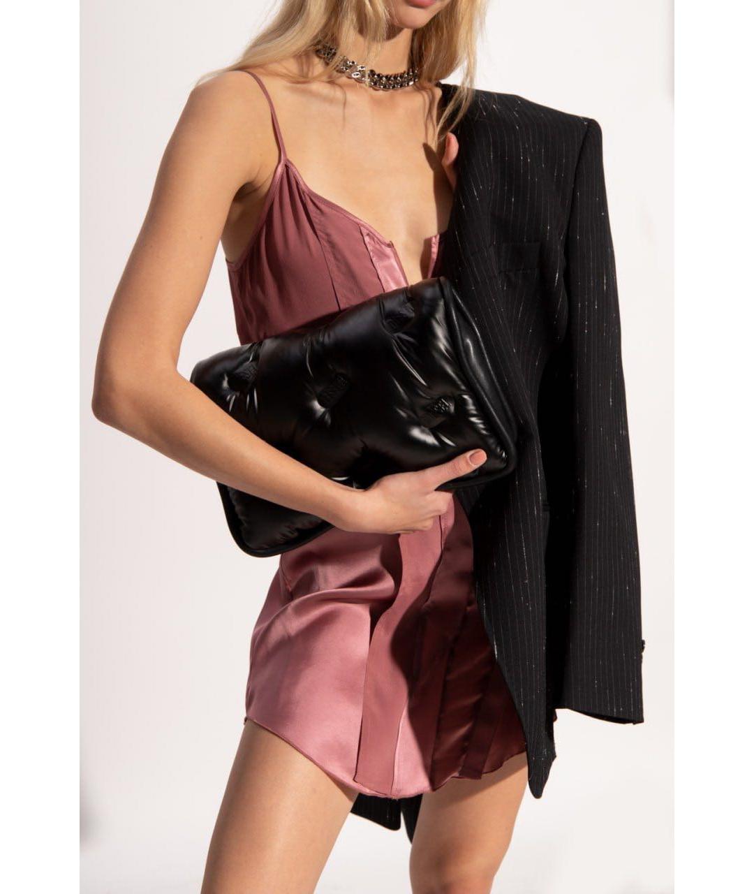 DIESEL Черная сумка через плечо из искусственной кожи, фото 5