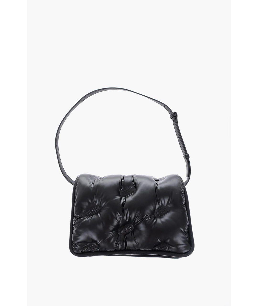 DIESEL Черная сумка через плечо из искусственной кожи, фото 7