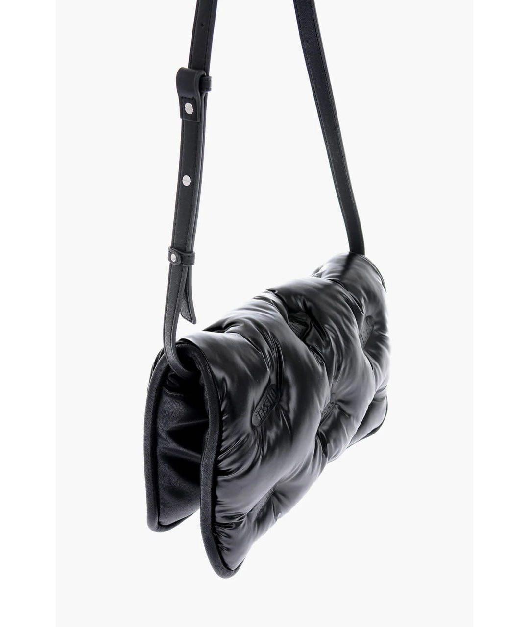 DIESEL Черная сумка через плечо из искусственной кожи, фото 2