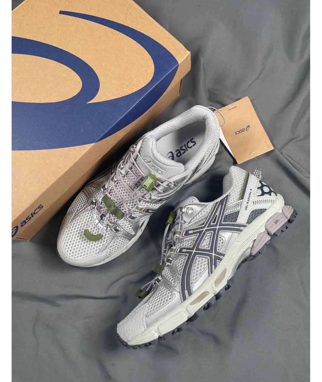 ASICS Белые текстильные низкие кроссовки / кеды, фото 2