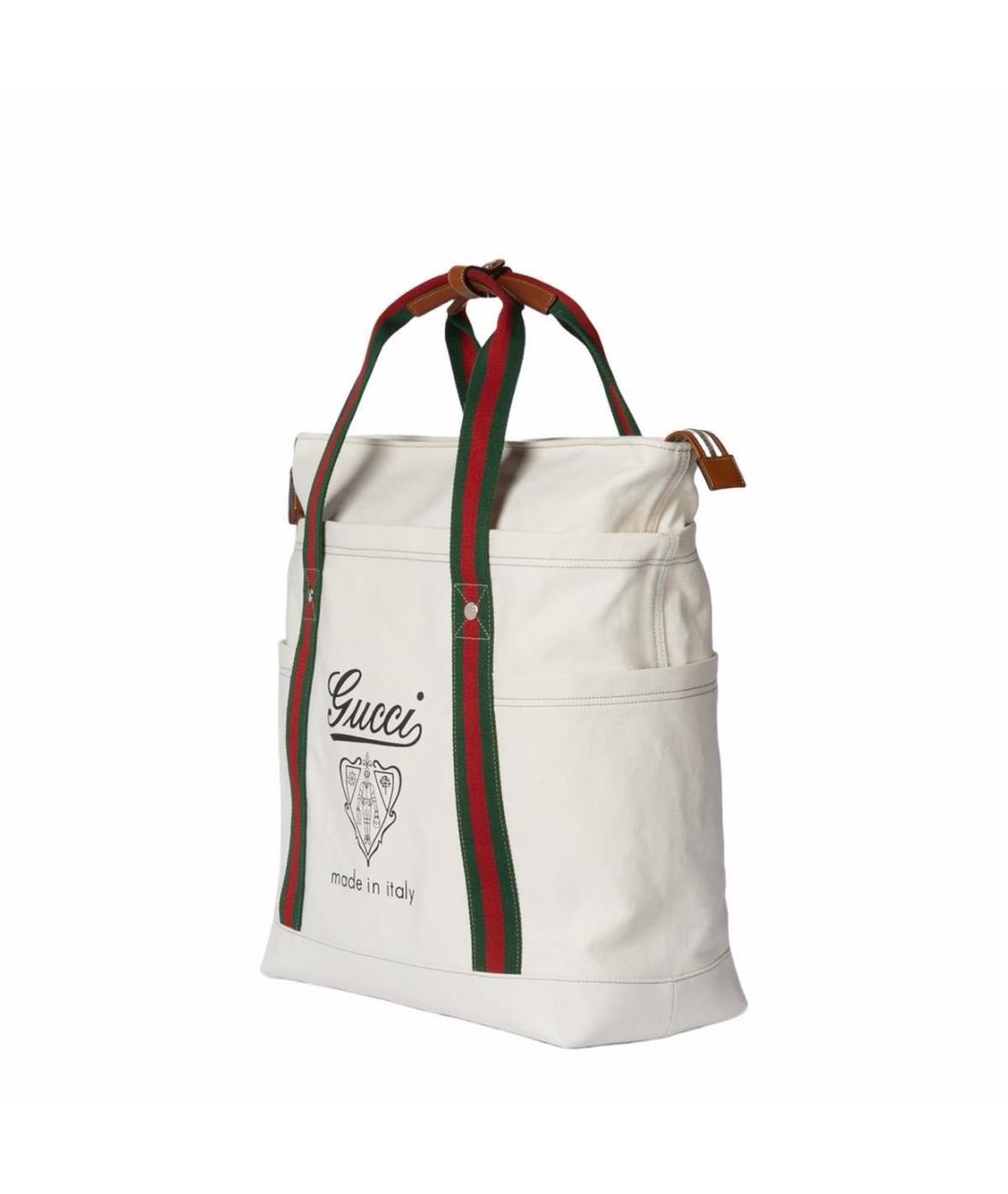 GUCCI Белая сумка тоут, фото 2