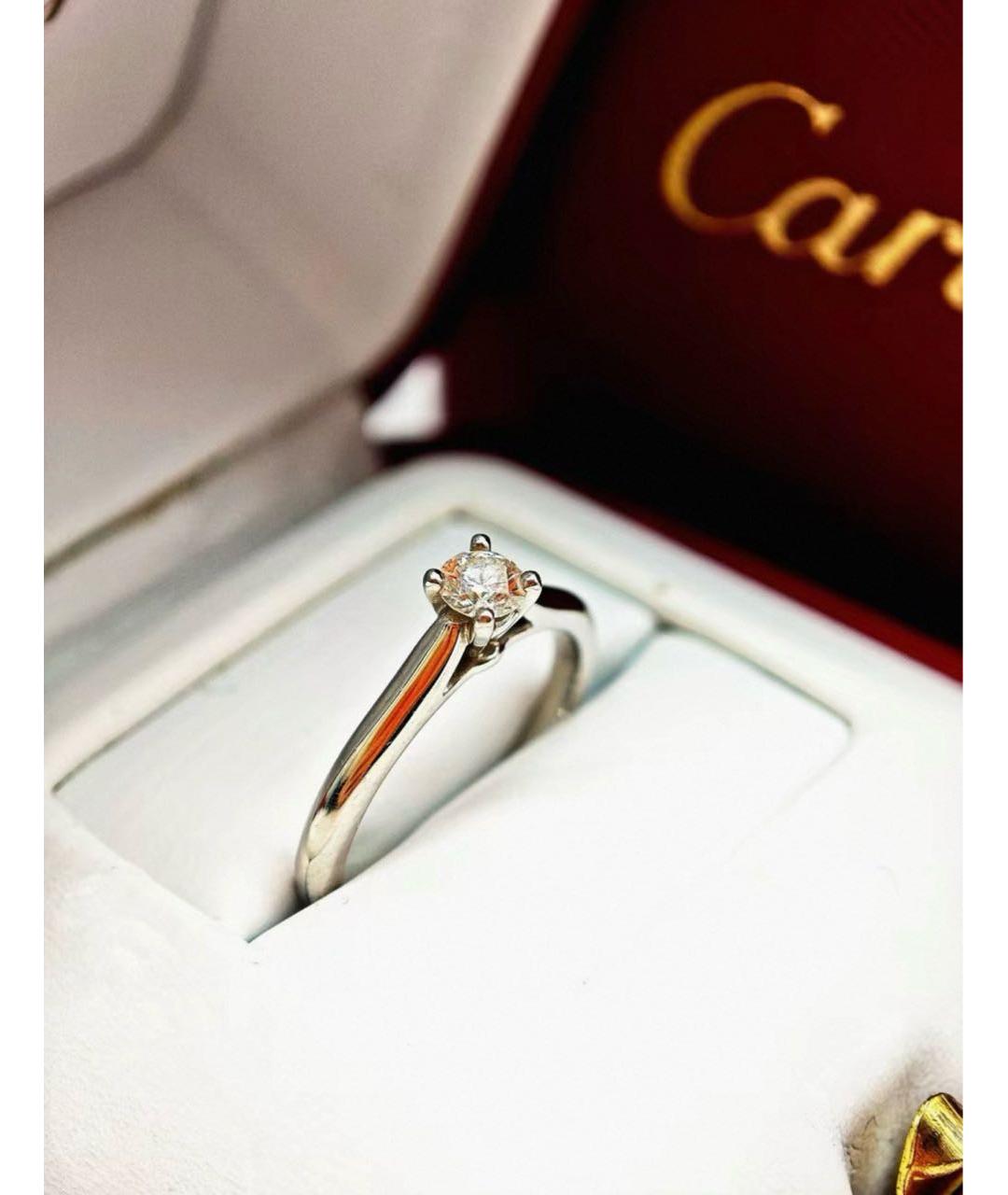 CARTIER Серебряное платиновое кольцо, фото 4