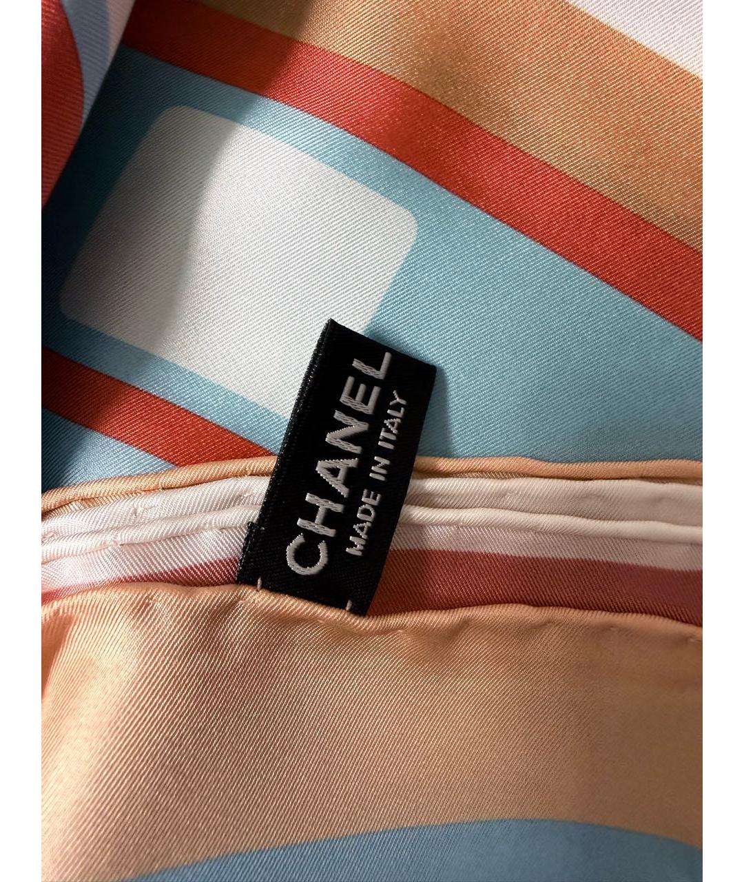 CHANEL Мульти шелковый платок, фото 5