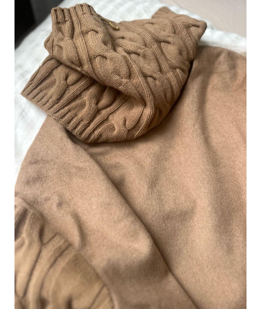 MAX MARA Бежевое шерстяное повседневное платье, фото 3