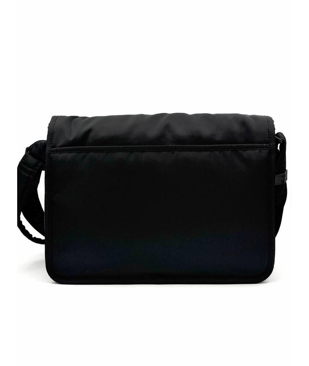 SAINT LAURENT Черная тканевая сумка на плечо, фото 4