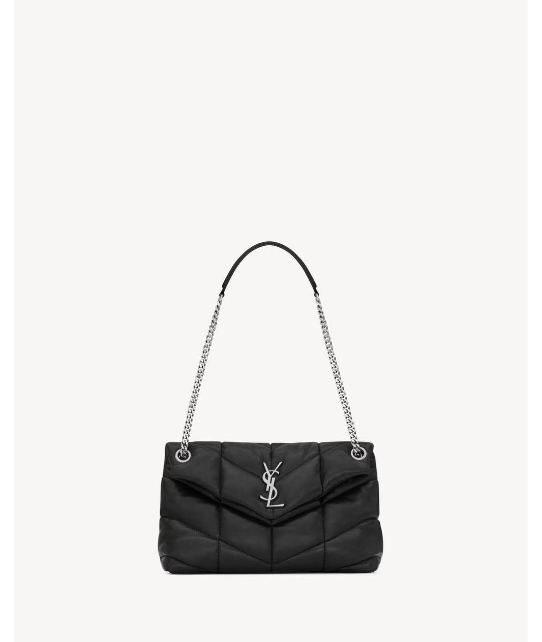 SAINT LAURENT Черная кожаная сумка через плечо, фото 9