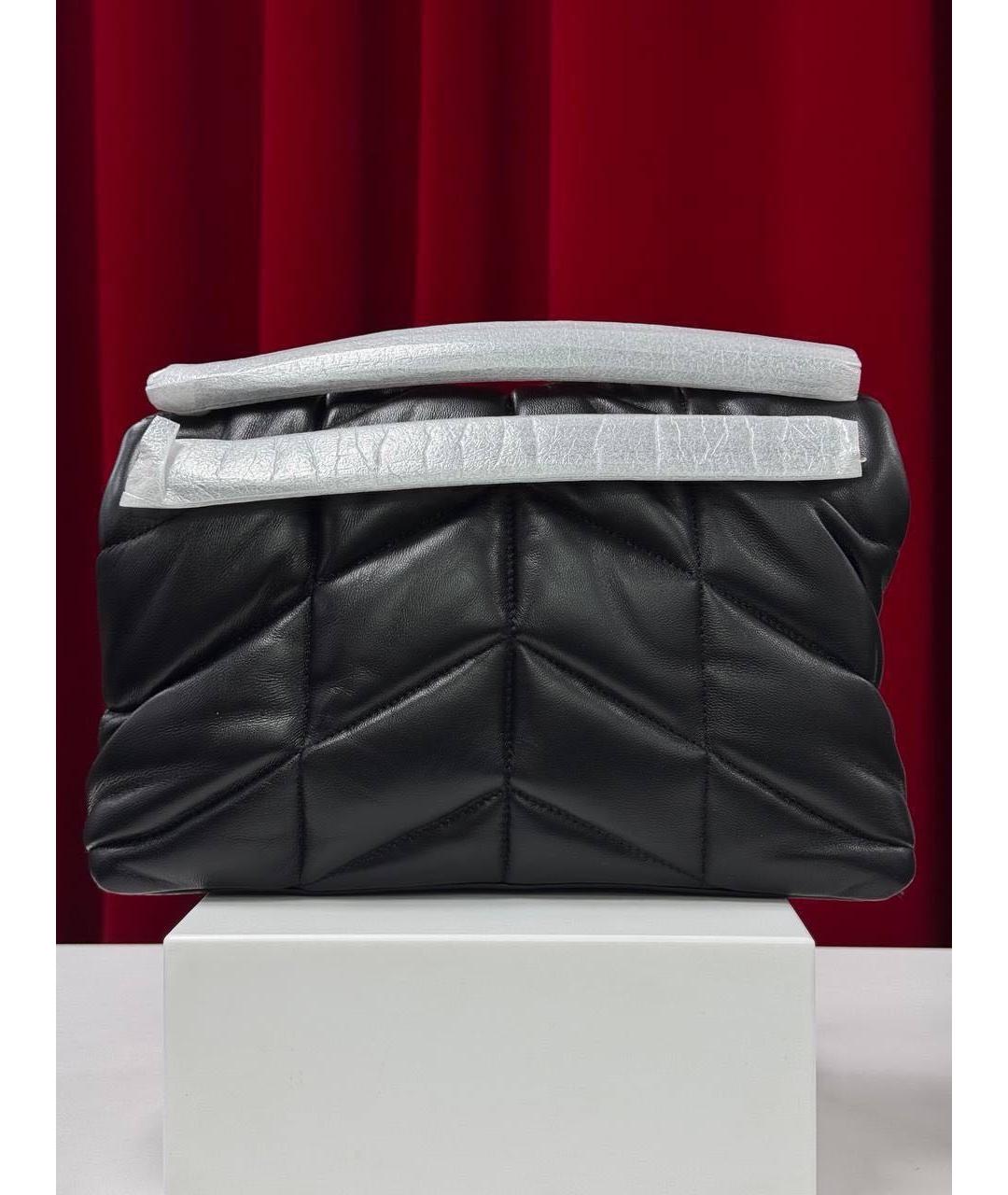 SAINT LAURENT Черная кожаная сумка через плечо, фото 8