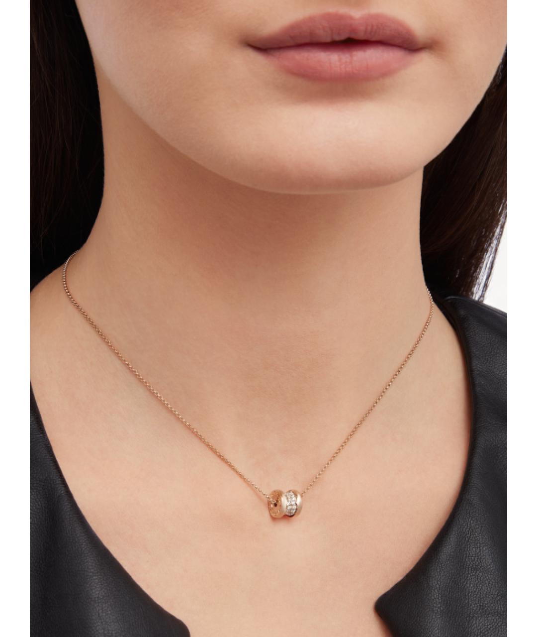 BVLGARI Золотое колье из розового золота, фото 5