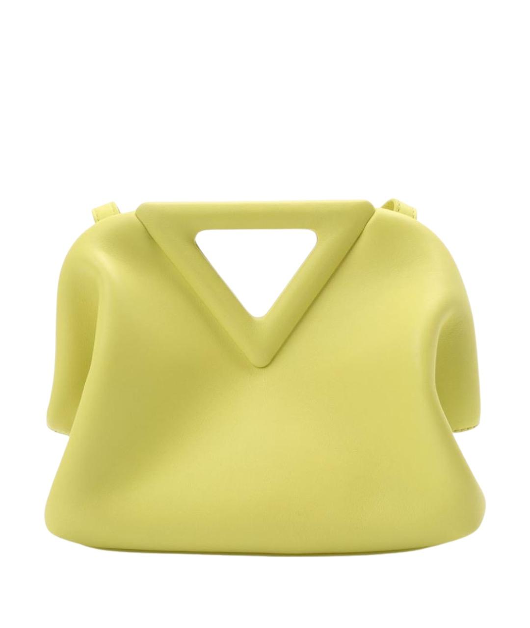 BOTTEGA VENETA Салатовая кожаная сумка через плечо, фото 1