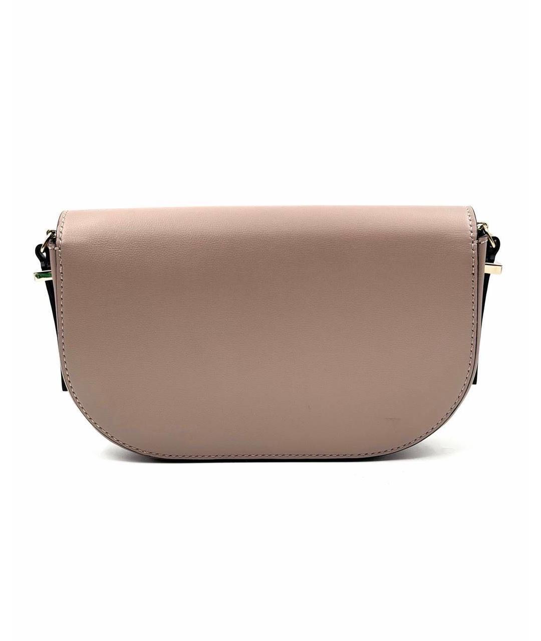 VALENTINO Бежевая кожаная сумка через плечо, фото 2