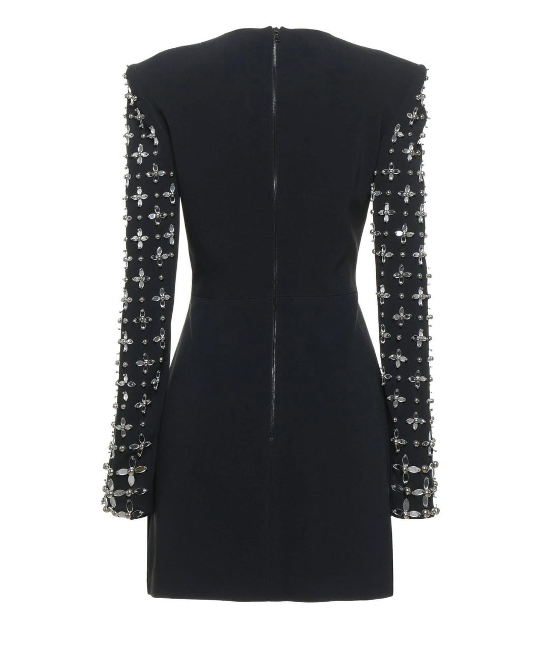 DAVID KOMA Черное вискозное коктейльное платье, фото 2