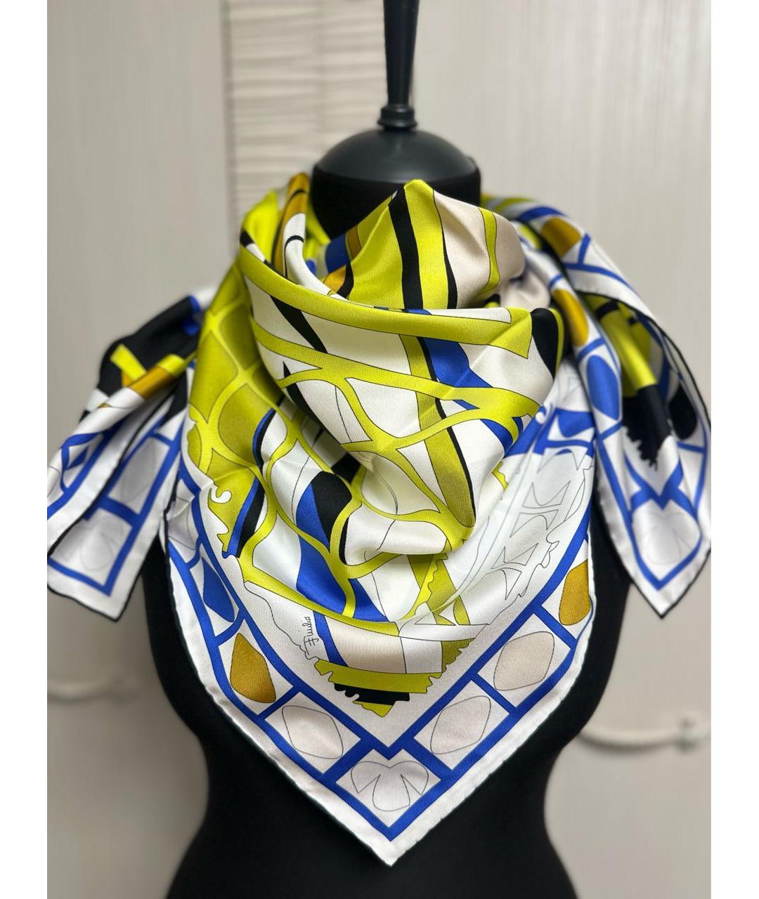 EMILIO PUCCI Мульти шелковый платок, фото 9