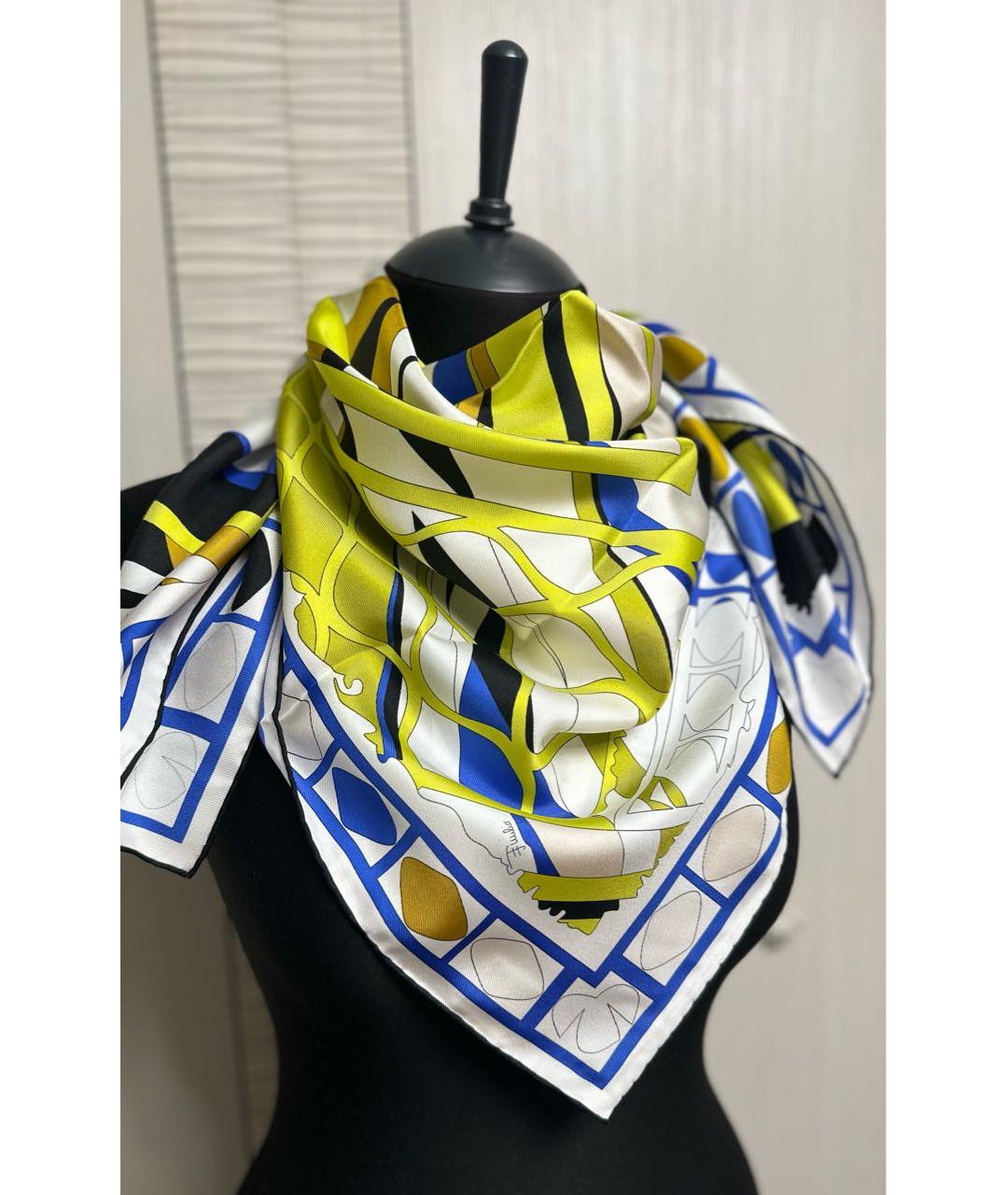 EMILIO PUCCI Мульти шелковый платок, фото 6