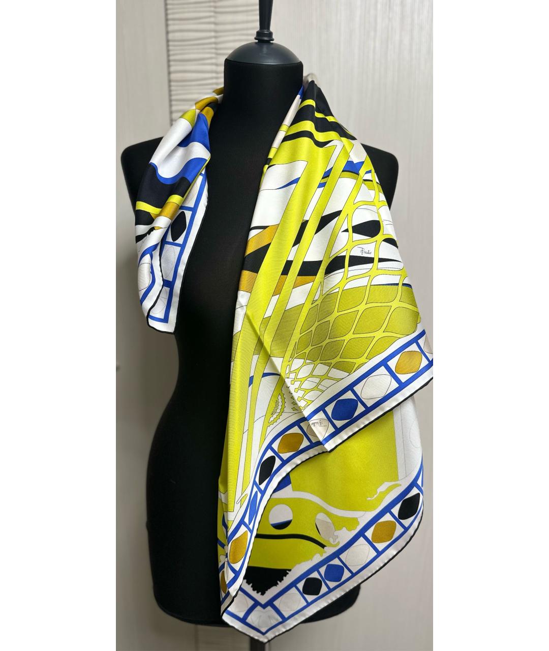 EMILIO PUCCI Мульти шелковый платок, фото 4