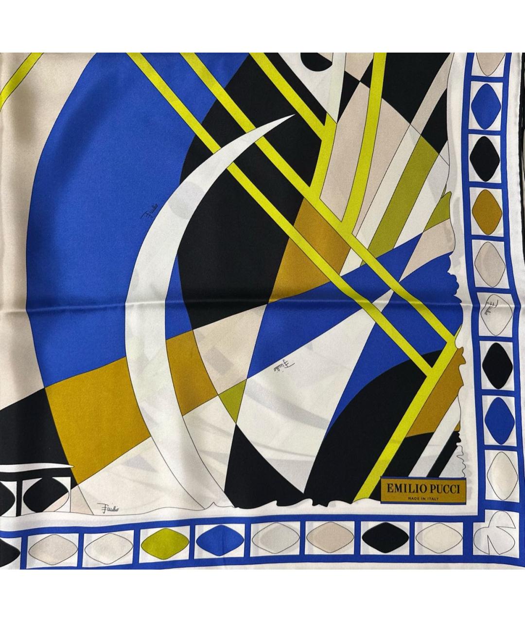EMILIO PUCCI Мульти шелковый платок, фото 5