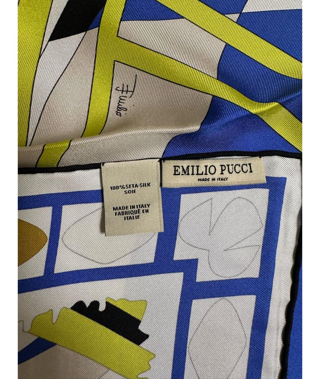 EMILIO PUCCI Мульти шелковый платок, фото 3