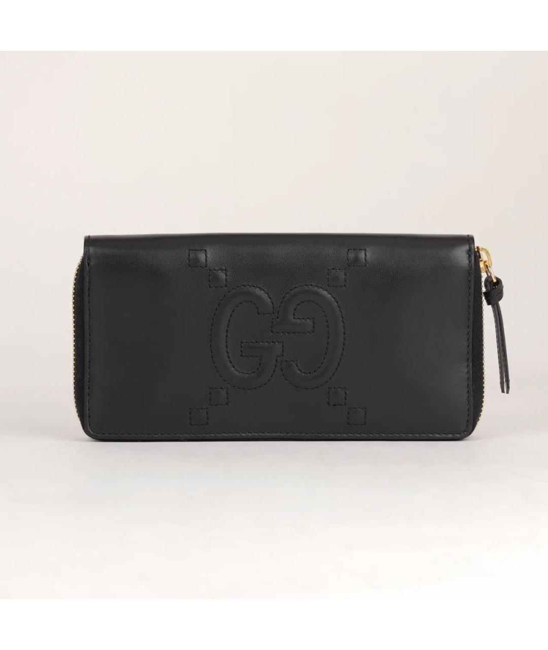 GUCCI Черный кожаный кошелек, фото 9