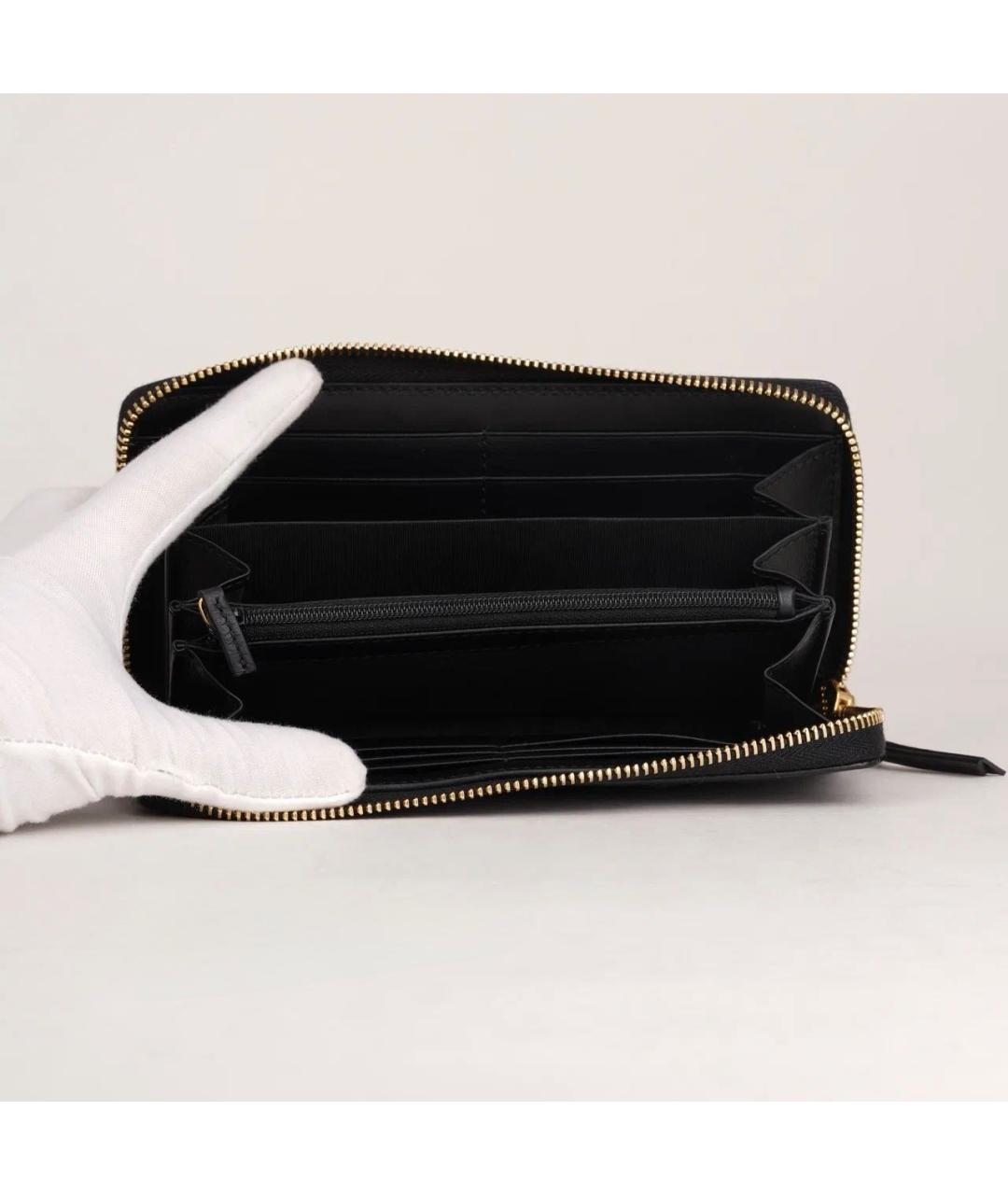 GUCCI Черный кожаный кошелек, фото 7