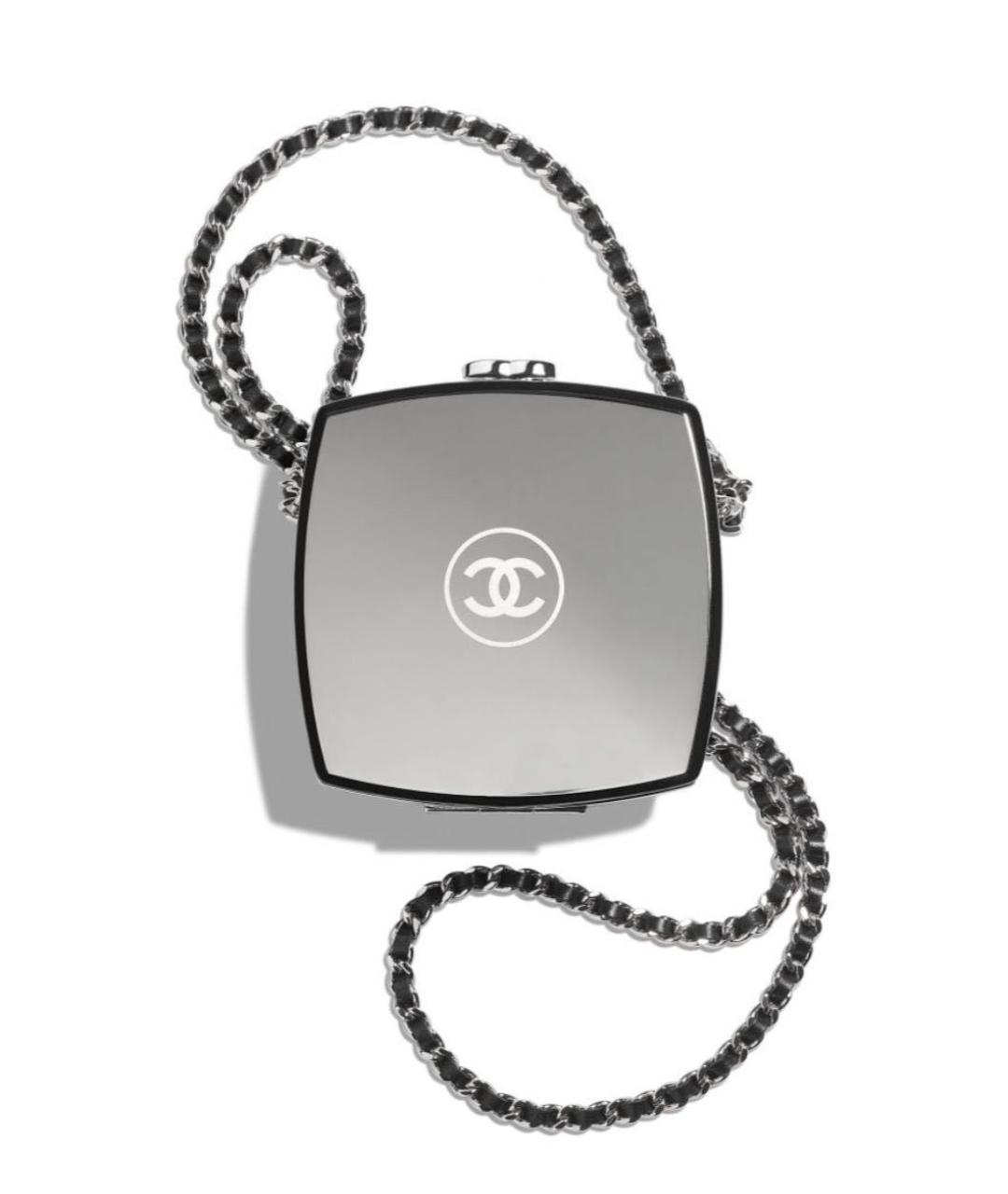 CHANEL Серая кожаная сумка через плечо, фото 5