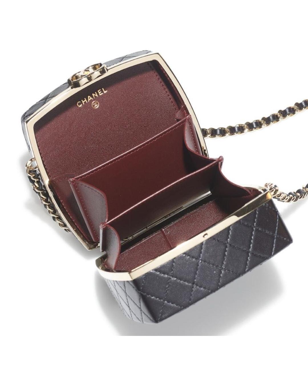 CHANEL Серая кожаная сумка через плечо, фото 2