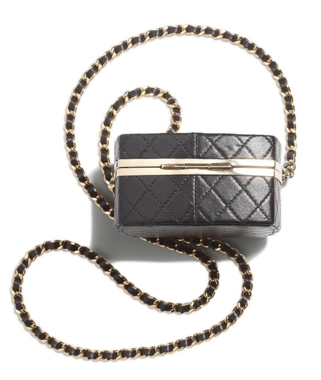 CHANEL Серая кожаная сумка через плечо, фото 4