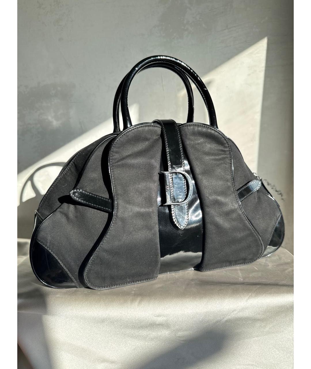 CHRISTIAN DIOR Черная сумка с короткими ручками, фото 2