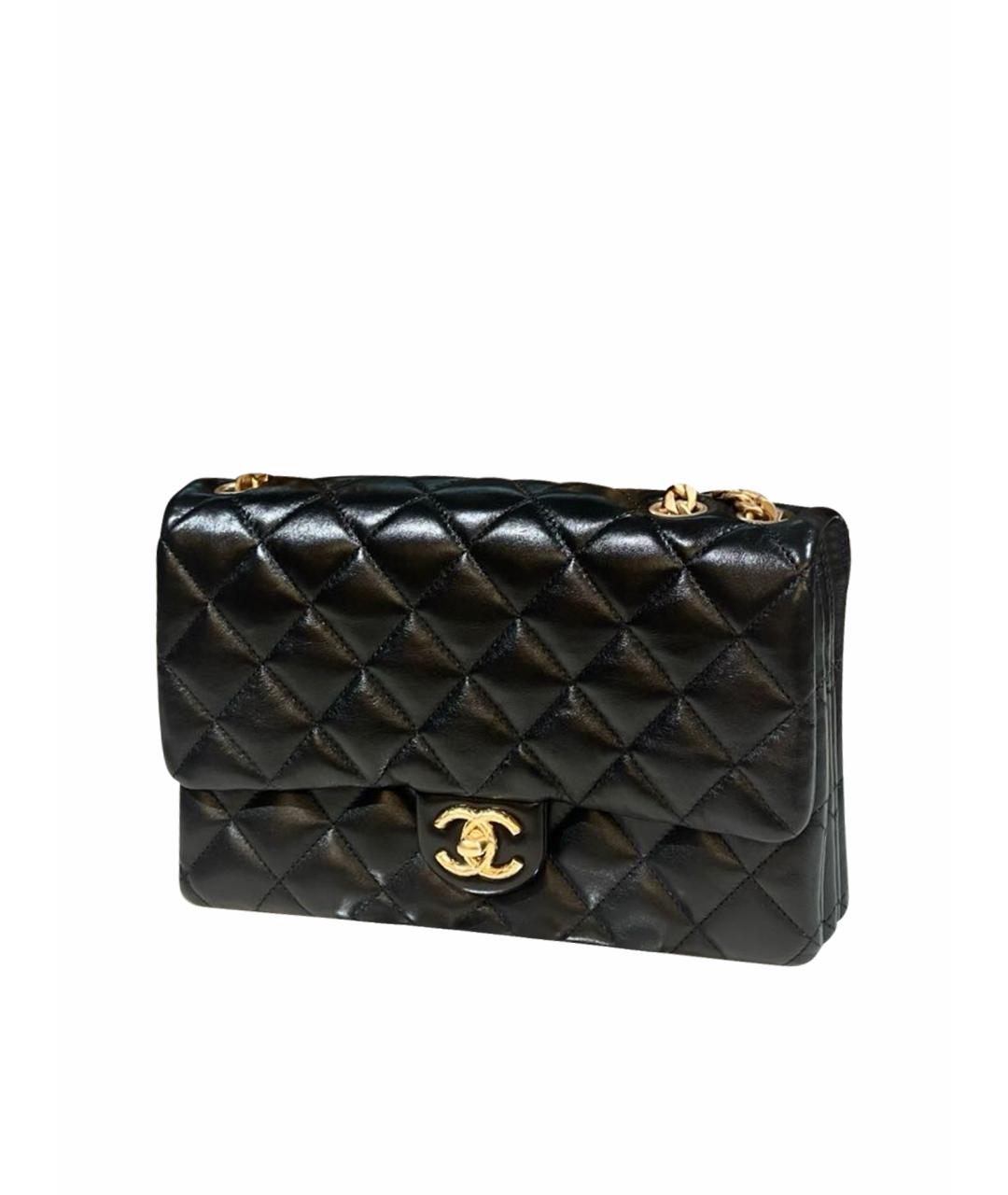 CHANEL Черная кожаная сумка через плечо, фото 1