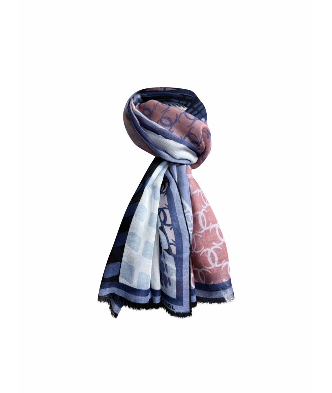 CHANEL Мульти кашемировый шарф, фото 1