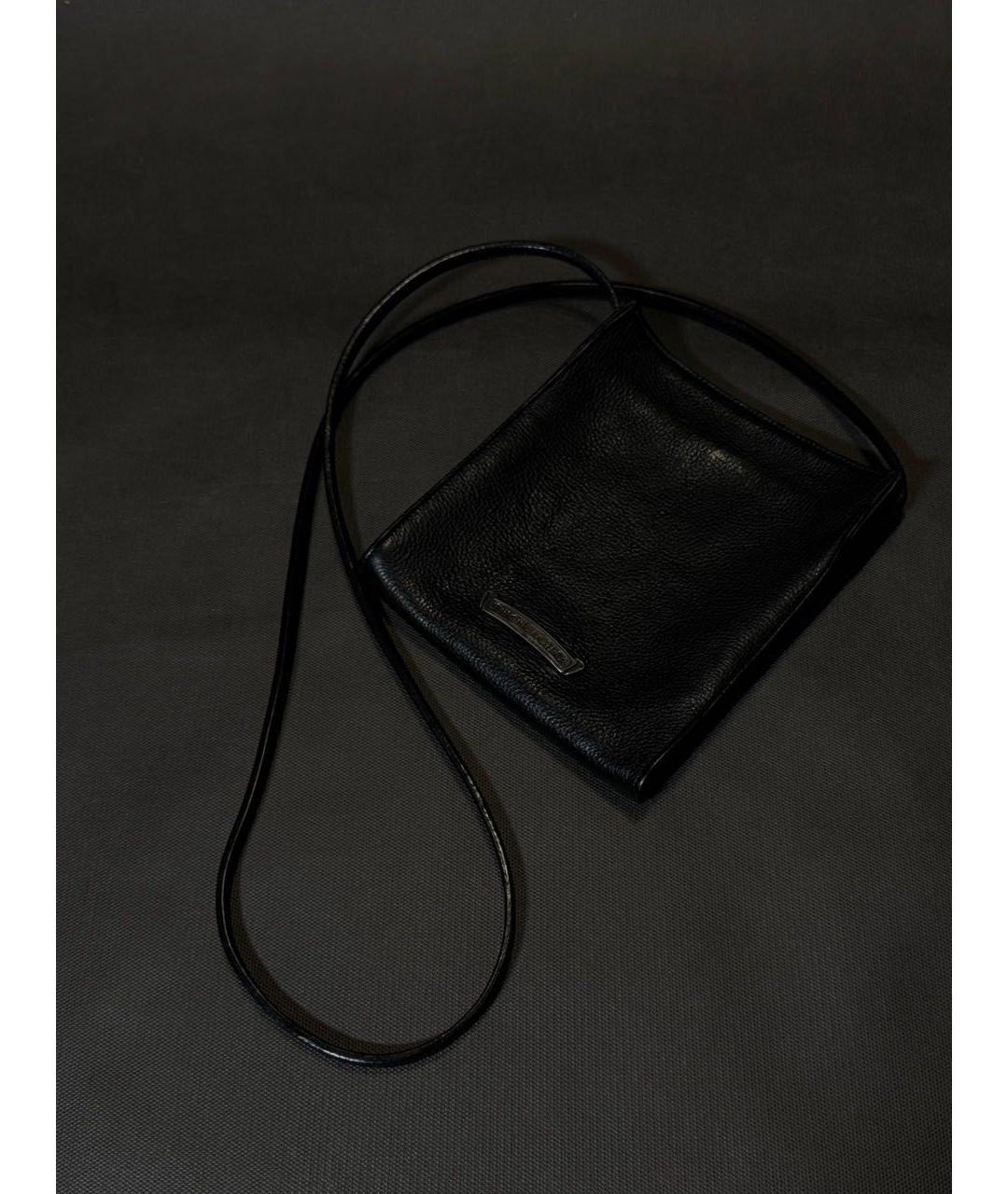 CHROME HEARTS Черная кожаная сумка на плечо, фото 3