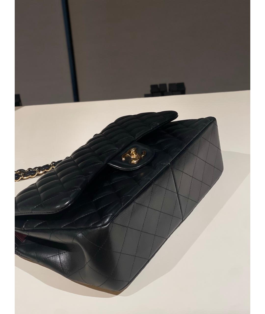 CHANEL Черная кожаная сумка через плечо, фото 6