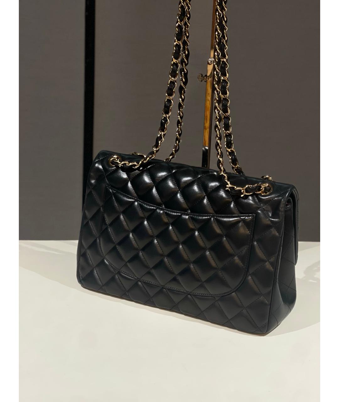 CHANEL Черная кожаная сумка через плечо, фото 5