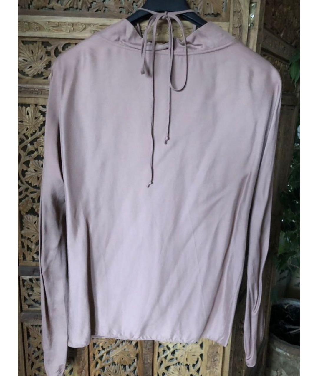 MARNI Розовая шелковая блузы, фото 3