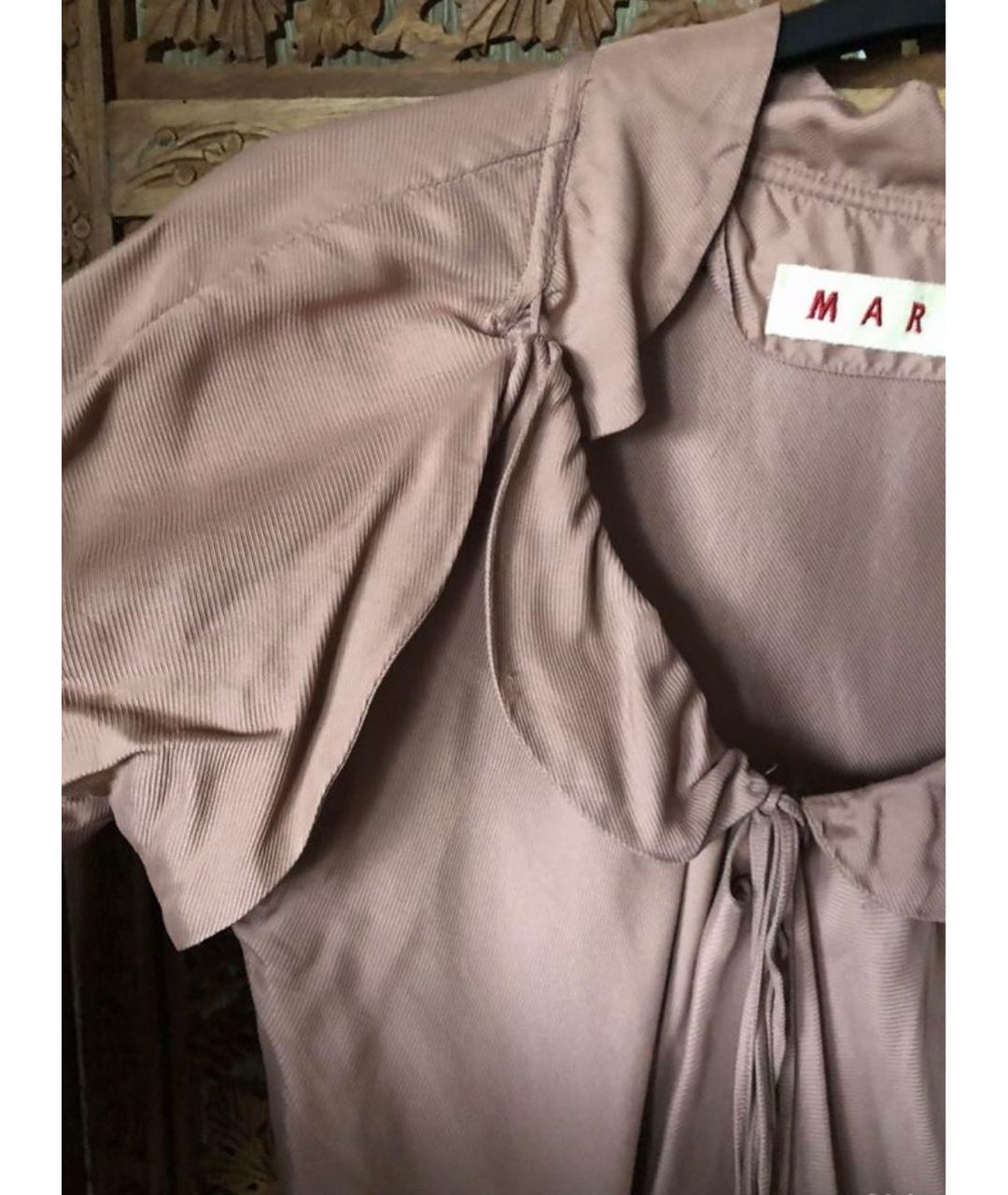 MARNI Розовая шелковая блузы, фото 4