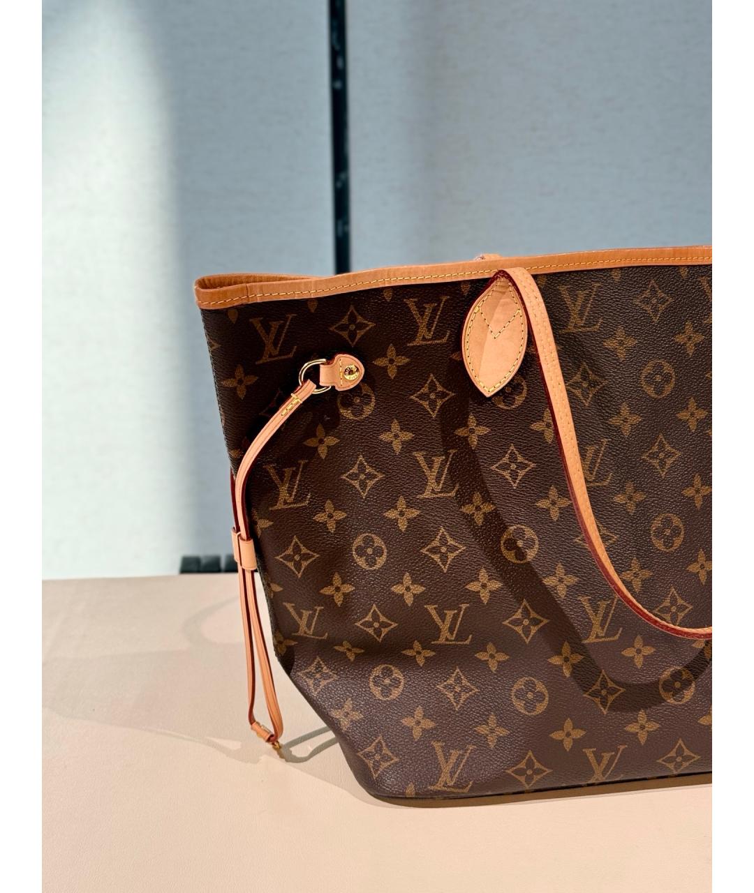 LOUIS VUITTON Коричневая сумка тоут, фото 6