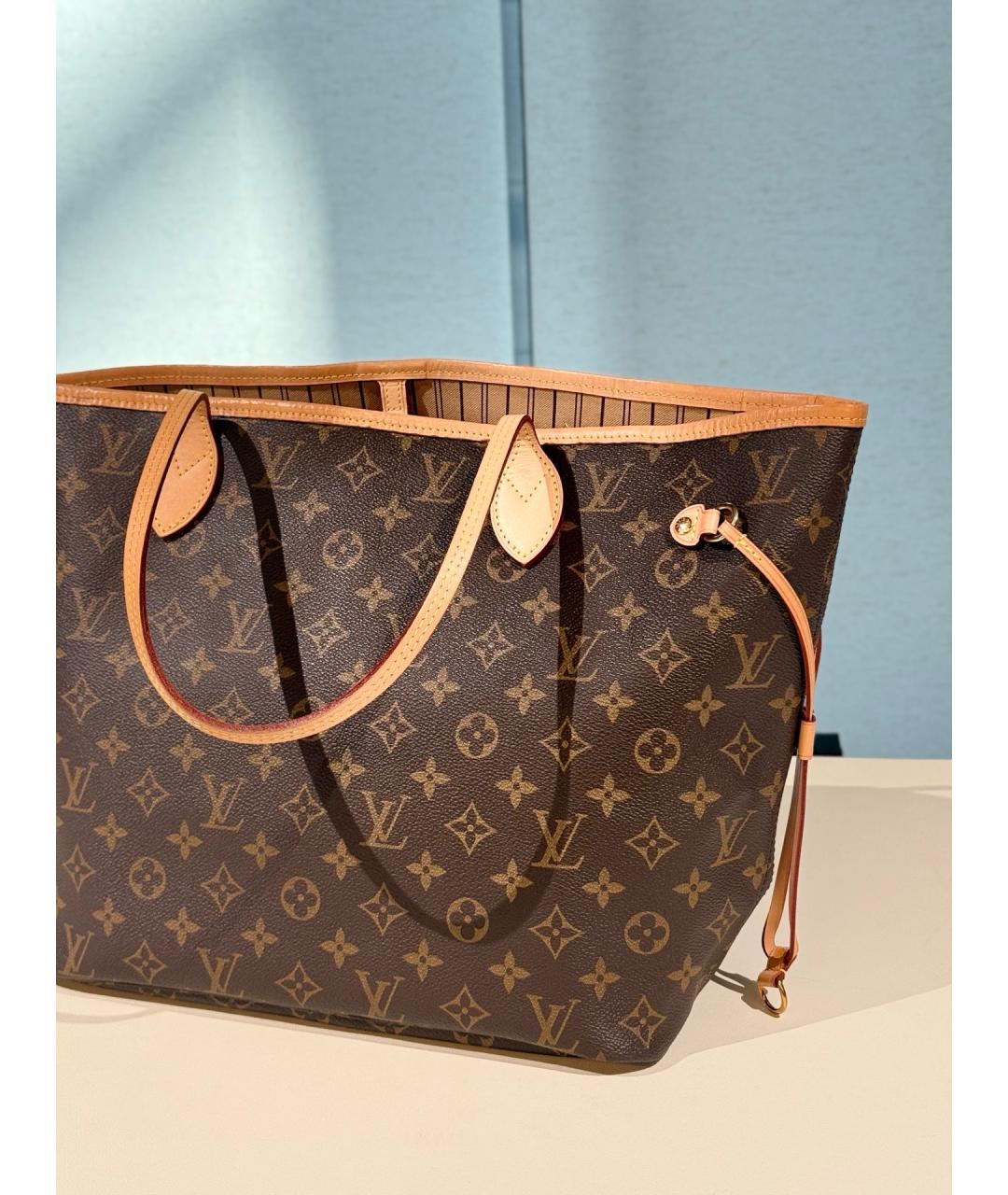 LOUIS VUITTON Коричневая сумка тоут, фото 4