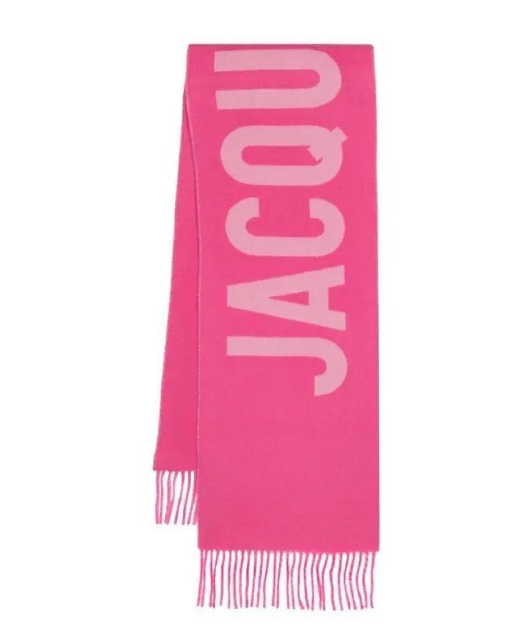 JACQUEMUS Фуксия шерстяной шарф, фото 1