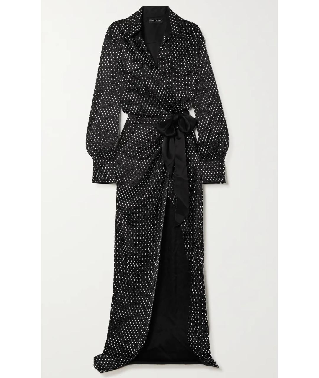 DAVID KOMA Черное вечернее платье, фото 10