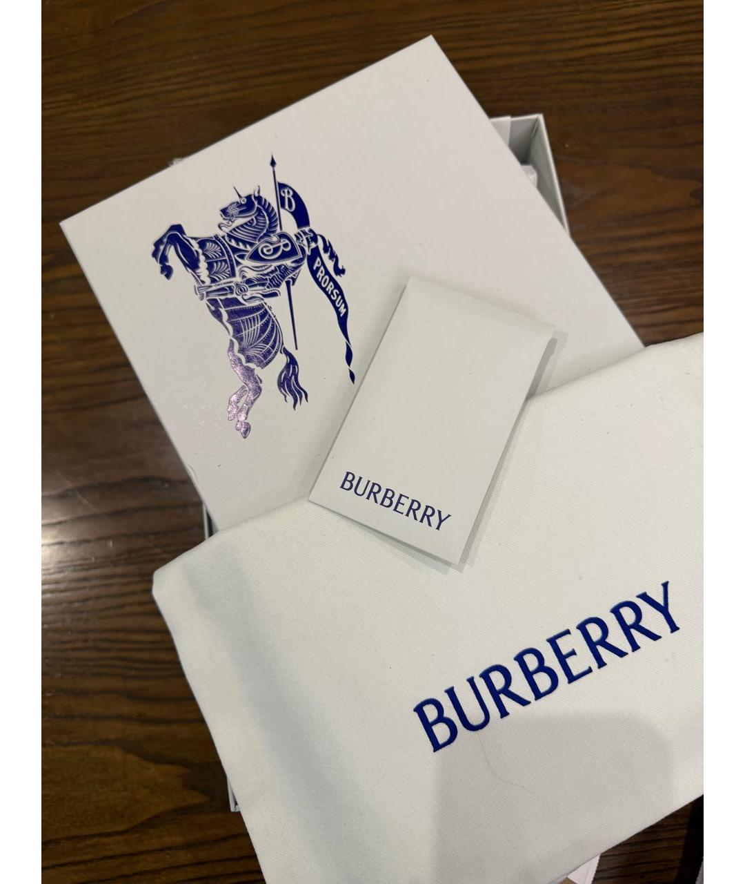 BURBERRY Бежевые кеды, фото 5