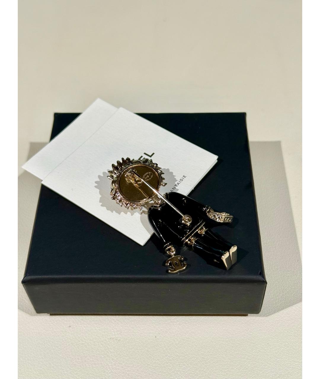 CHANEL Черная булавка / брошь, фото 3