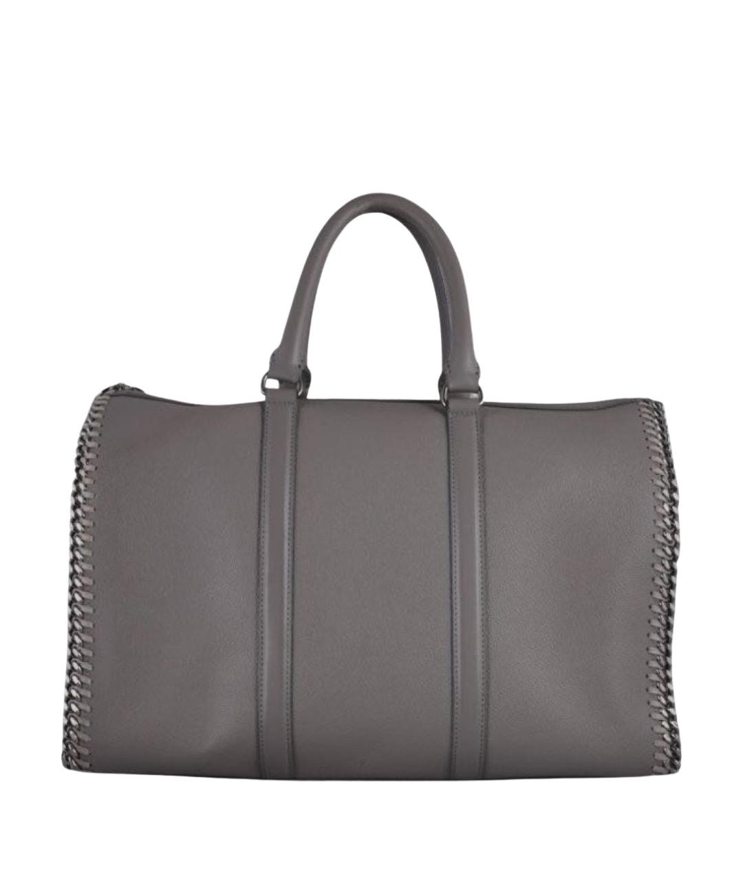 STELLA MCCARTNEY Антрацитовая дорожная/спортивная сумка из искусственной кожи, фото 1