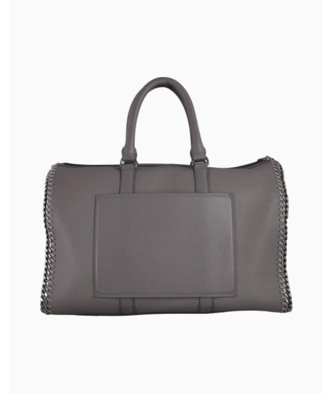 STELLA MCCARTNEY Антрацитовая дорожная/спортивная сумка из искусственной кожи, фото 3