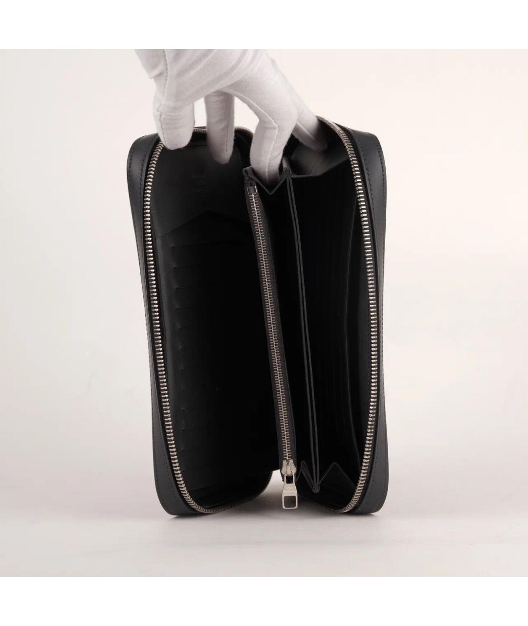 LOUIS VUITTON Черная барсетка, фото 6