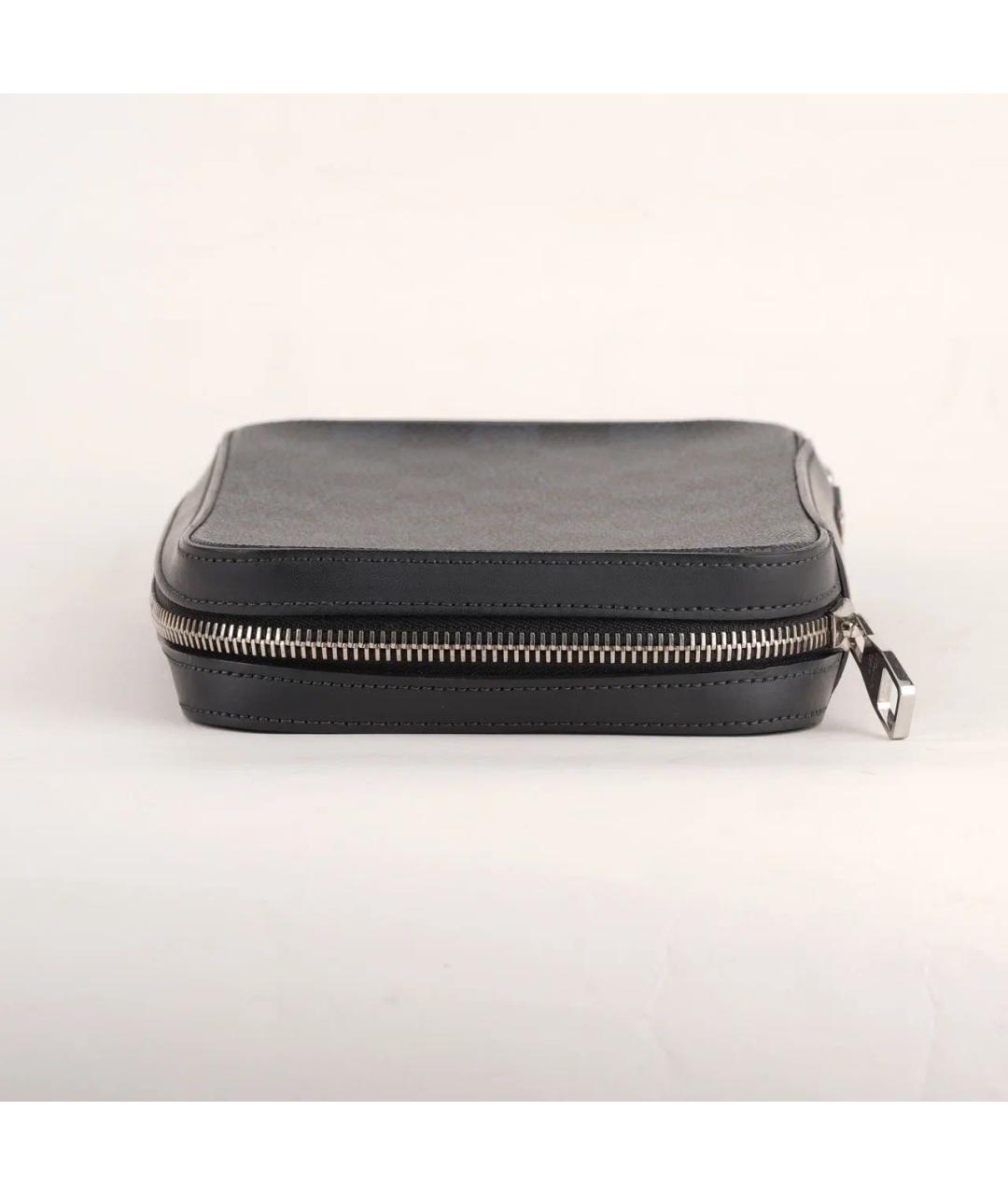 LOUIS VUITTON Черная барсетка, фото 4